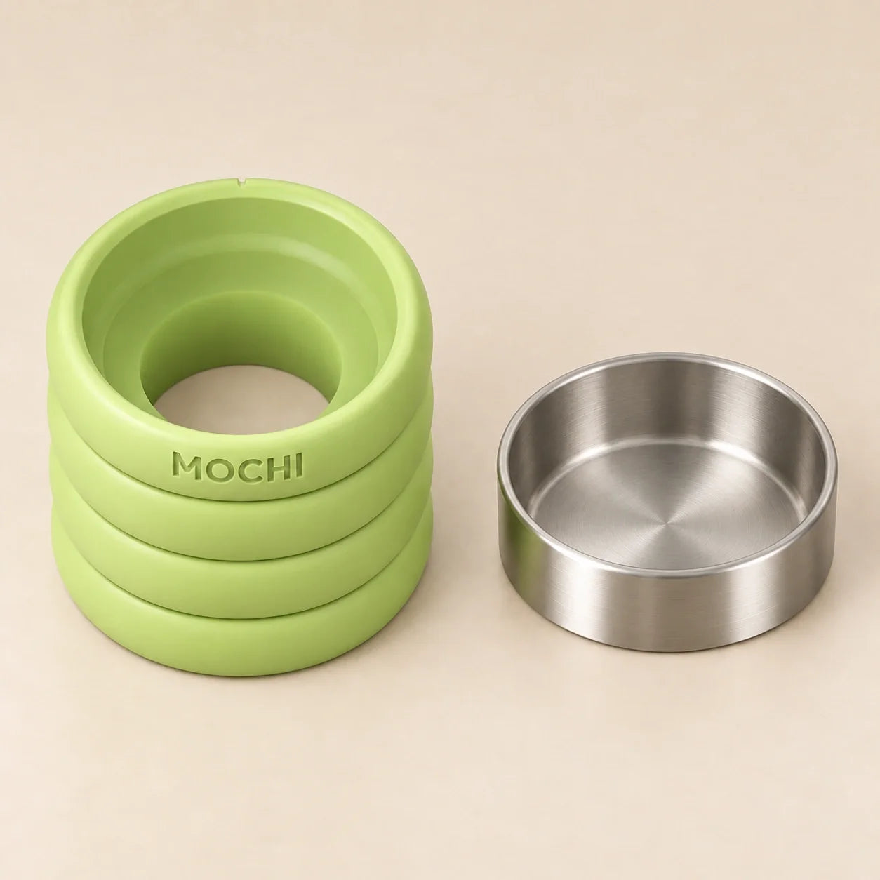 AI-generated view of the printed stand and removable steel liner placed separately